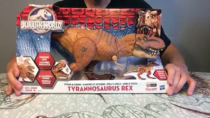 Jurassic World Stomp & Strike Tyrannosaurus Rex Toy Review