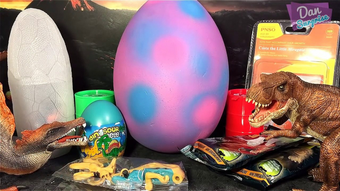 GIANT DINOSAUR EGG SURPRISE OPENING for kids - Indominus Rex T-Rex Jurassic World Transforming Eggs