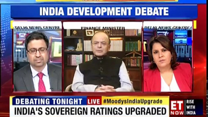 India Development Debate | Arun Jaitley Exclusive | India's first Moody's upgrade in 14 Years