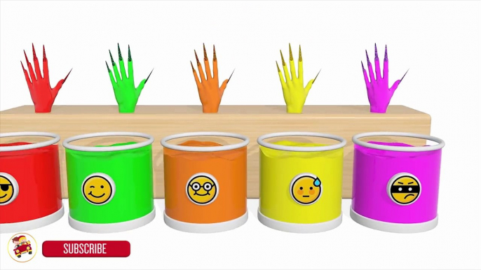 Learn Colors With Hand Body Paint Finger Family Song Nursery Rhymes- Colors for Children Kids