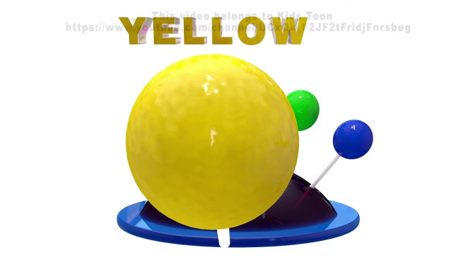 Colors for Kids to Learn with 3D Lollipop - Video for Toddlers