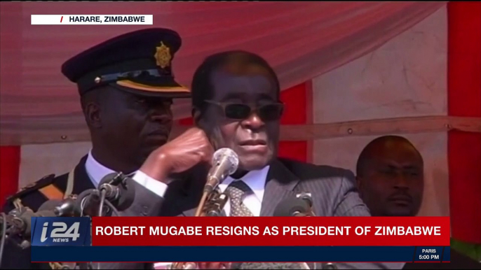 i24NEWS DESK | Rogert Mugabe resigns as President of Zimbabwe  | Tuesday, November 21st 2017