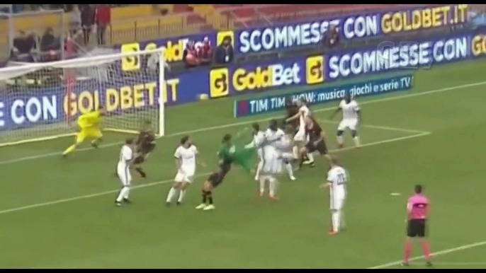 Benevento goalkeeper equalises against Milan in the 94th minute