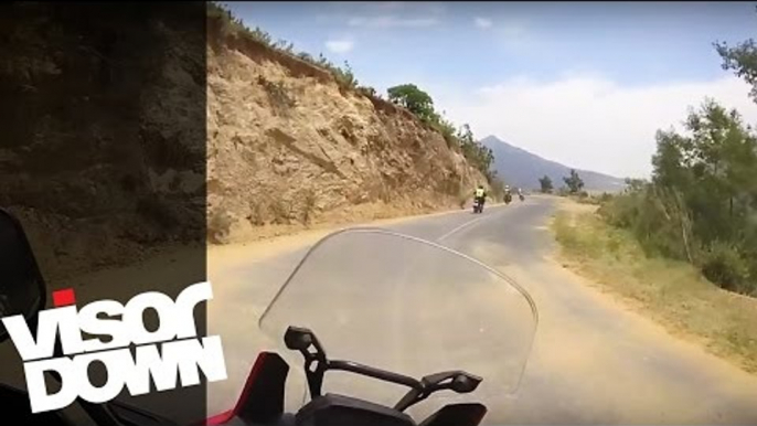 Honda Africa Twin on-board trail ride | Visordown Onboard