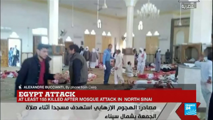 Egypt North Sinai Attack: "It started with a bomb, and attackers shot people fleeing the mosque"