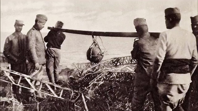 Photos of Crashed German Zeppelin LZ 85 Near Thessaloniki, Greece (1915)