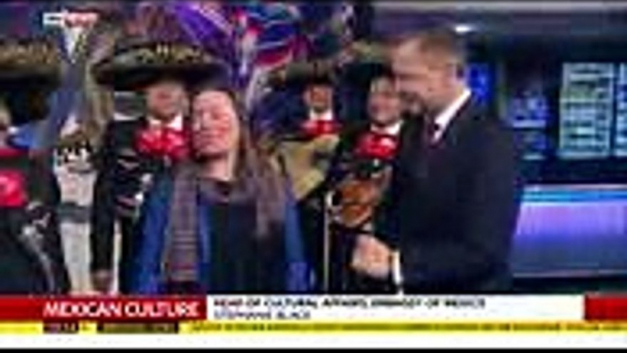 What happens when the Mexican navy's mariachi band visits the Sky News studio