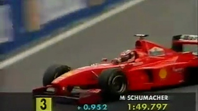 F1 GP Belgio Spa-Francorshamps 1998 - Michael Schumacher su Ferrari