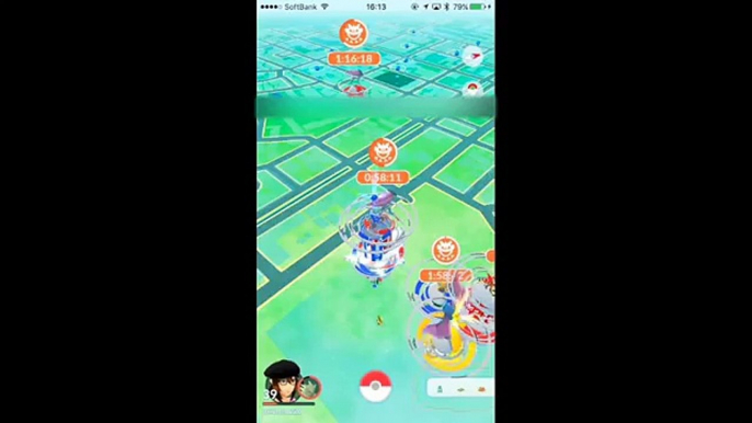 【ポケモンGO】EXレイド招待状の為に、山勘でスポンサージムレイド巡り！