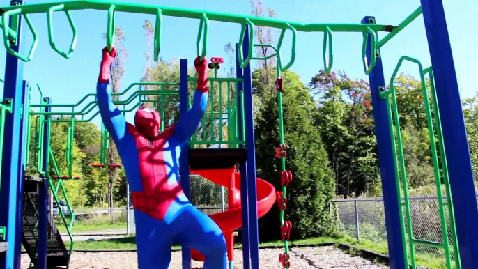 The Amazing Blue Spiderman vs Deadpool - Real Life Superhero Fun! | Superheroes | Spiderman | Superman | Frozen Elsa | Joker