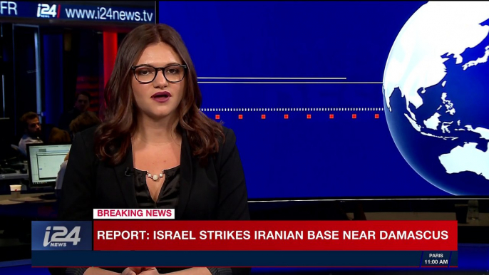 i24NEWS DESK | Report: Israel strikes Iranian base near Damascus | Saturday, December 2nd 2017