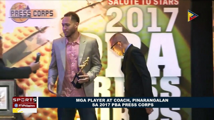 SPORTS BALITA:: Mga player at coach, pinarangalan sa 2017 PBA Press Corps