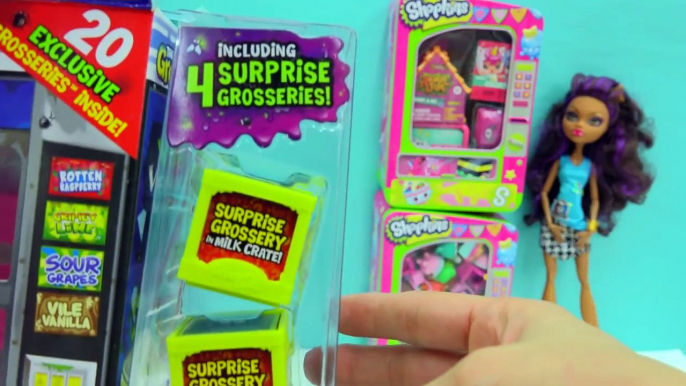 Shopkins Surprise Blind Bags   Grossery Gang Vile Vending Machine with Exclusives-iKHAjmDohYw