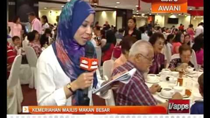 Kemeriahan majilis makan besar Tahun Baru Cina