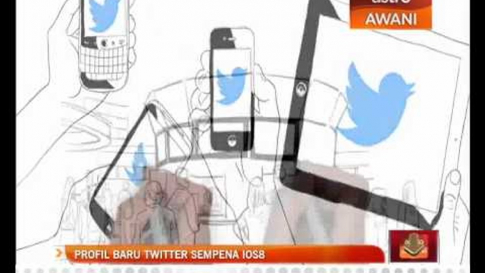 Profil baru Twitter sempena iOS8