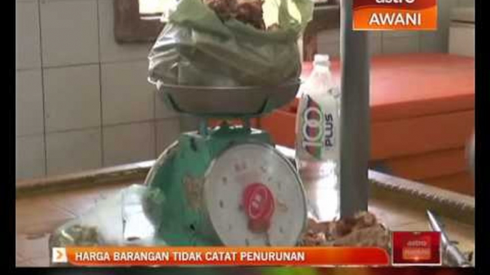 Harga barangan tidak catat penurunan