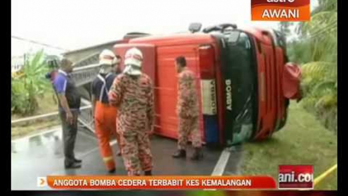 Anggota bomba cedera terbabit kes kemalangan