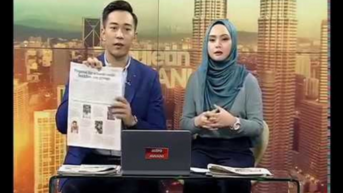 Buletin AWANI pagi: Rangkuman muka depan akhbar