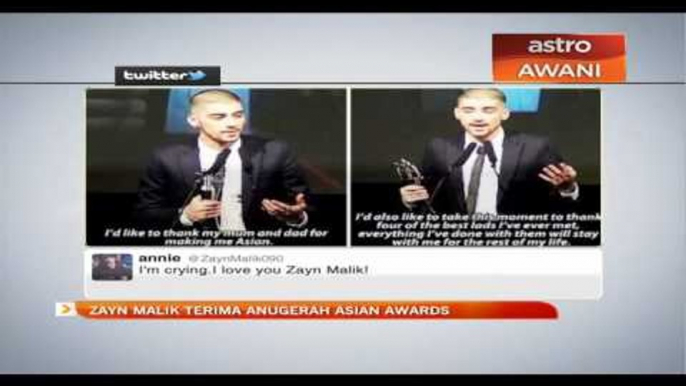 Zayn Malik terima anugerah Asian Awards