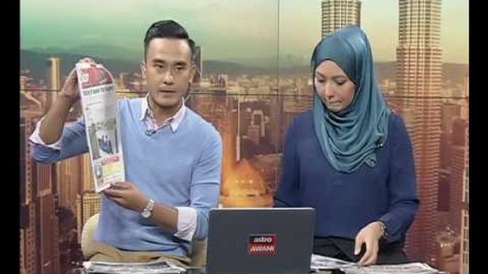 Buletin AWANI pagi: Rangkuman muka depan akhbar Selasa, 14 Februari 2017