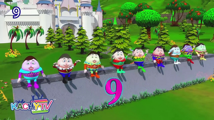 10 Humpties | Humpty Dumpty Sat on The Wall | Humpty Dumpty song