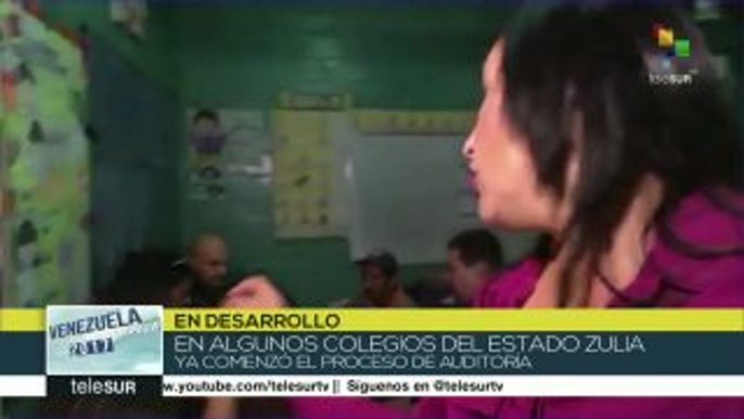 Avanza auditoría de colegios electorales en Zulia