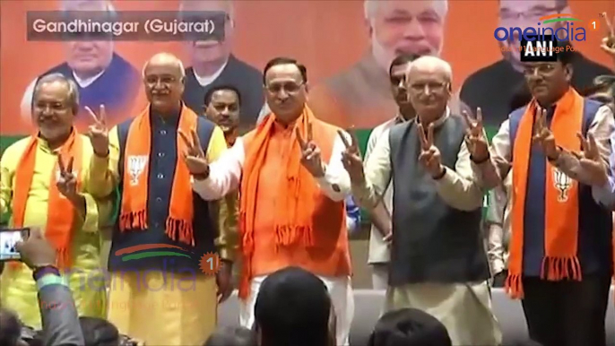 Vijay Rupani to take oath as Gujarat CM, PM Modi , Amit Shah to attend ceremony | Oneindia News