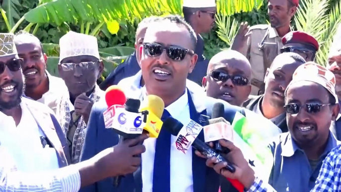 Wasiirka Cusub Ee Gashaandhiga Oo Lugu Soo Dhaweeyay Madaarka Hargeisa Maanta