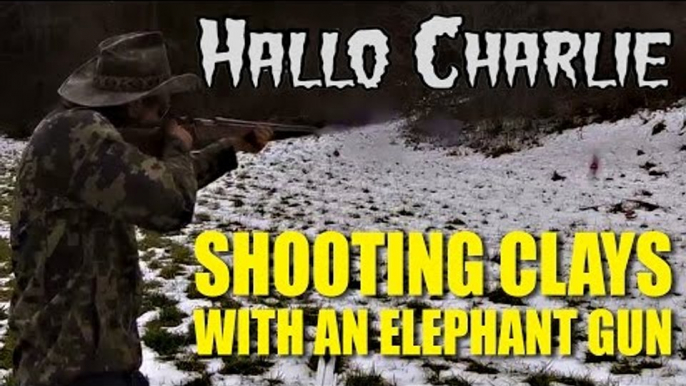 'Hallo Charlie!' - shooting clays with an elephant gun