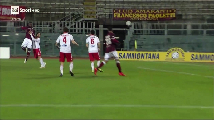 2-1 Pasquale Maiorino Goal Italy  Serie C  Girone A - 18.12.2017 Livorno 2-1 Piacenza Calcio