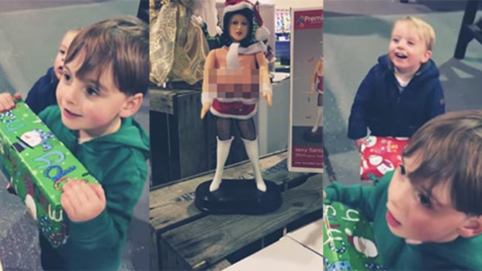 Kids Spot Naughty Christmas Toy And Completely Forget About Presents