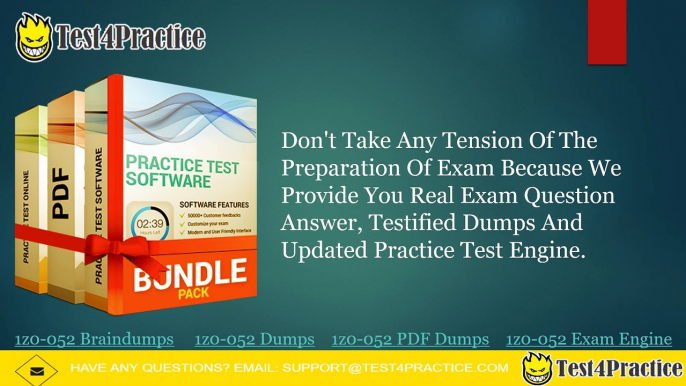 How Can I pass my Oracle 1z0-052 Practice Test Exam?