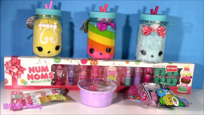 MAGIC Water! Num Noms Snackables Milk Cereal Blind Bags! Lip Gloss! Scented Nail Polish! Milkshakes!