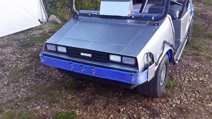 Voiturette de Golf Delorean de Retour vers le Futur !