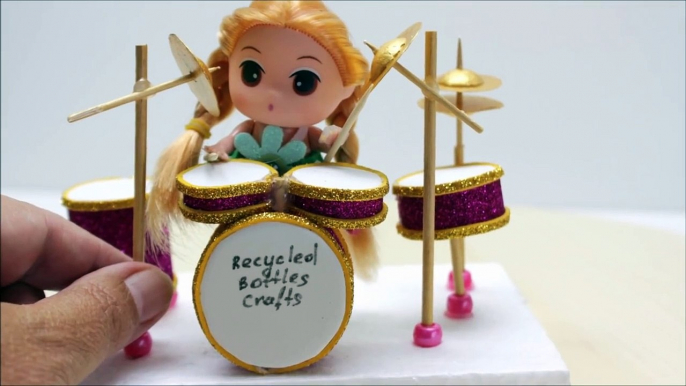 How to Make a Mini Drum Set for Desk_ Kids DIY Projects - Recycled Bottles Crafts Ideas-Ljq-0G3QUYs