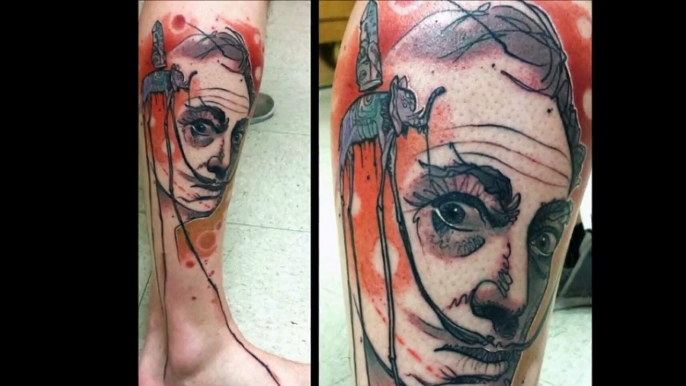 50 Salvador Dali Elephant Tattoos For Men-Ct4HUI2mQ70