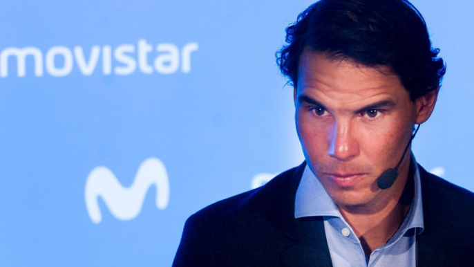 Rafael Nadal at the Telefonica event in Madrid, 4 Dec 2017