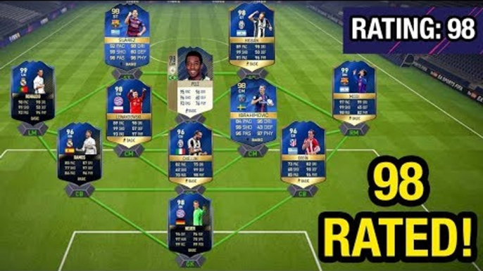 Highest Rated FIFA Ultimate Team XI Of All Time | 98 RATED