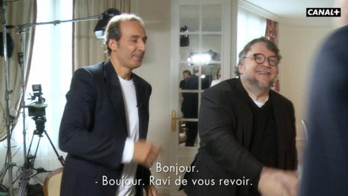 Dans les coulisses d'une émission cinéma avec Guillermo del Toro et Alexandre Desplat pour le film La forme de l'eau