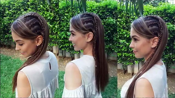 Trenzas Africanas con el Cabello Liso Belleza sin Limites