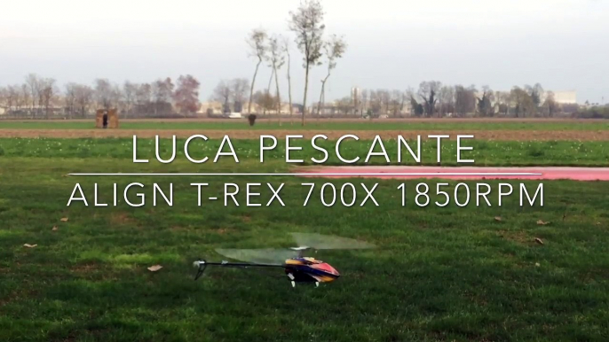 New Autorotation Gear On Align T-Rex 700X - Luca Pescante 1850 Rpm