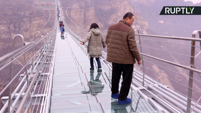 Wobbly Knees? World's Longest Glass-Bottomed Bridge Was Designed to Sway