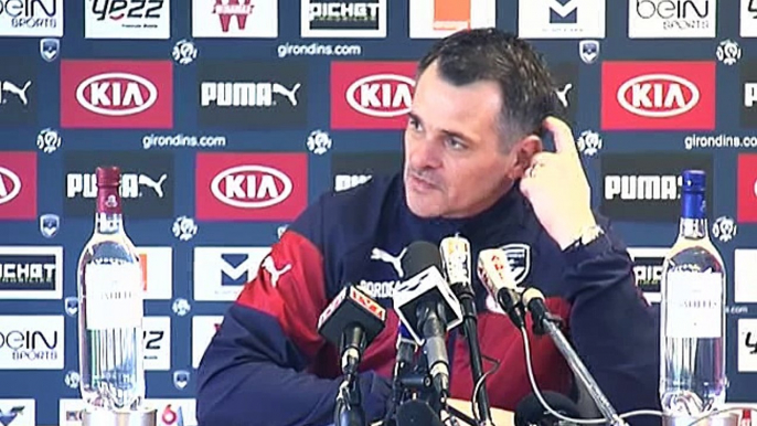 Conférence avant SCO vs FCGB Willy Sagnol par Girondins