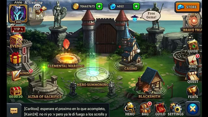 Dungeon Rush - Summon Event 300 Heroic scrolls and no War Lord