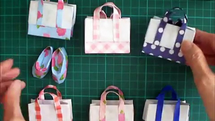 折り紙　トートバック　折り方（niceno1）Origami Tote bag tutorial