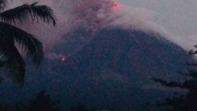 Smoke Rises From Mayon Volcano Amid Latest Eruptions