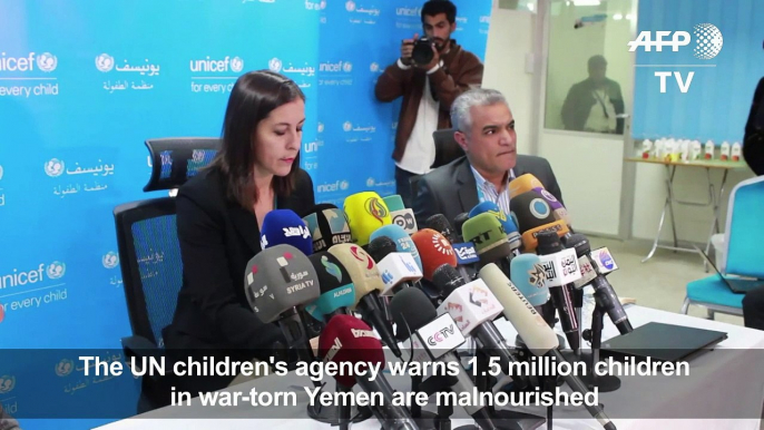 1.5 million children malnourished in Yemen: UN