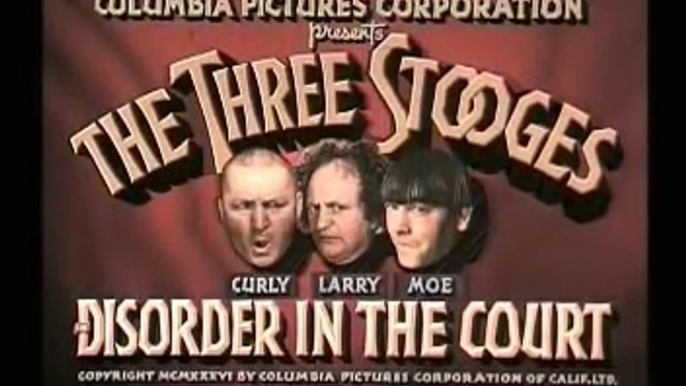 The Three Stooges - Disorder in the Court (1936) (Colorized)