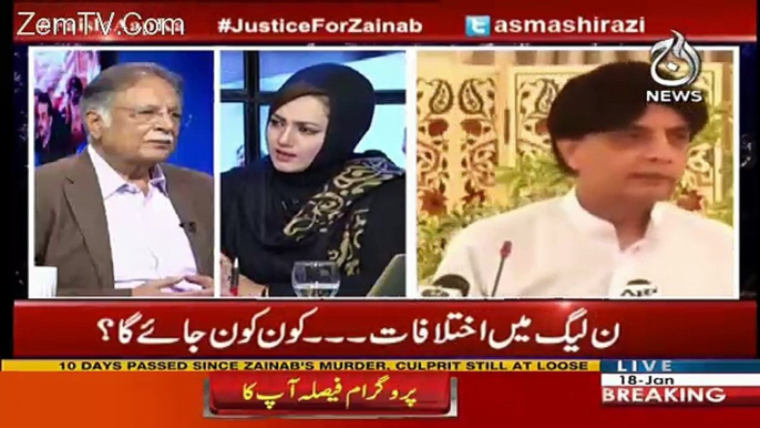 On Whom's Wish Chaudhry Nisar Is Talking Against Nawaz Sharif - Pervez Rasheed