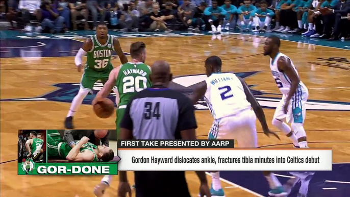 First Take reacts to Gordon Hayward's injury during Celtics vs. Cavaliers | First Take | ESPN